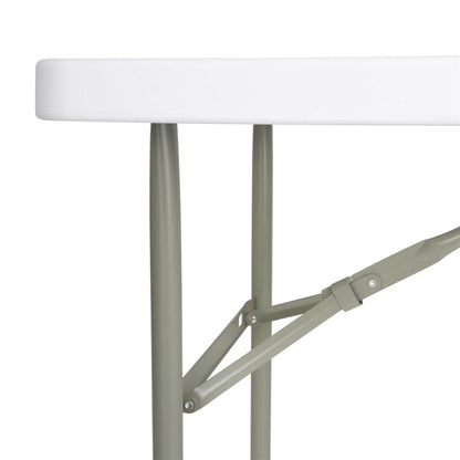 Bolero PE Rectangular Folding Table White 4ft (Single) u543
