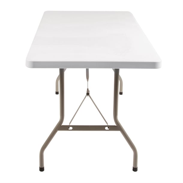 Bolero PE Rectangular Folding Table White 5ft (Single) u544
