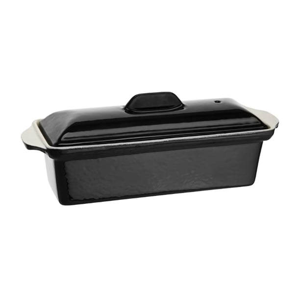 Vogue Cast Iron Pate Terrine Mould Black 1.3Ltr u559