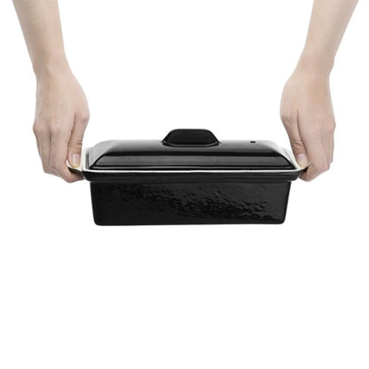Vogue Cast Iron Pate Terrine Mould Black 1.3Ltr u559