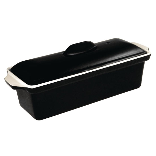 Vogue Cast Iron Pate Terrine Mould Black 1.7Ltr u560