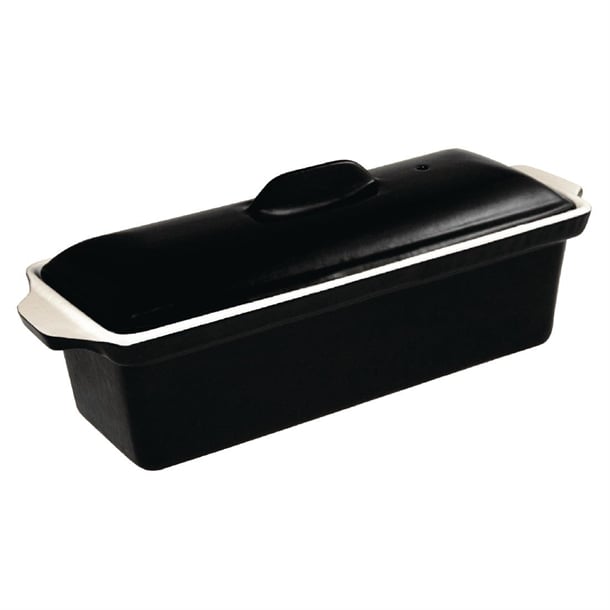 Vogue Cast Iron Pate Terrine Mould Black 1.7Ltr u560
