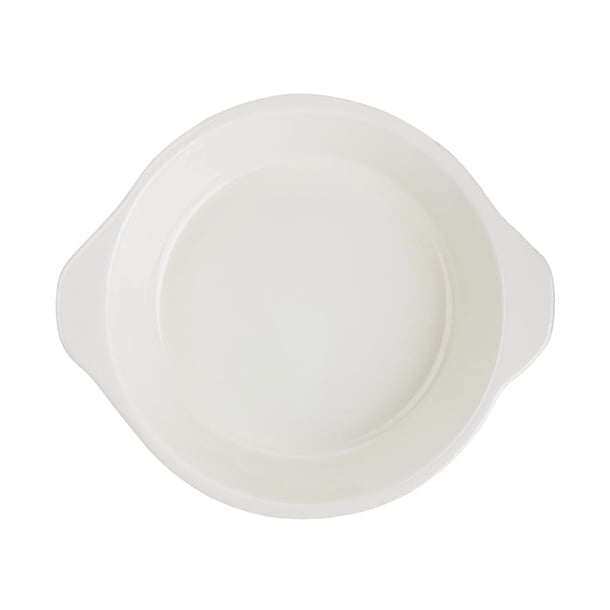 Vogue Cast Iron Round Gratin Dish Black 400ml u561