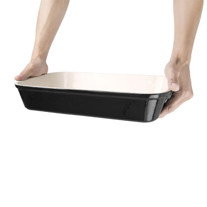 Vogue Cast Iron Roasting Dish Black 3Ltr u571