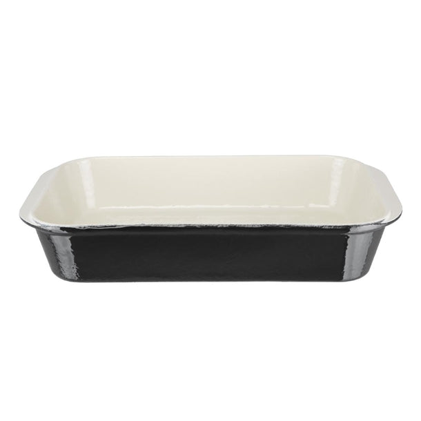 Vogue Cast Iron Roasting Dish Black 5Ltr u572