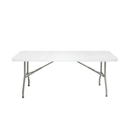 Bolero PE Rectangular Folding Table White 6ft (Single) u579