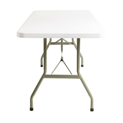 Bolero PE Rectangular Folding Table White 6ft (Single) u579