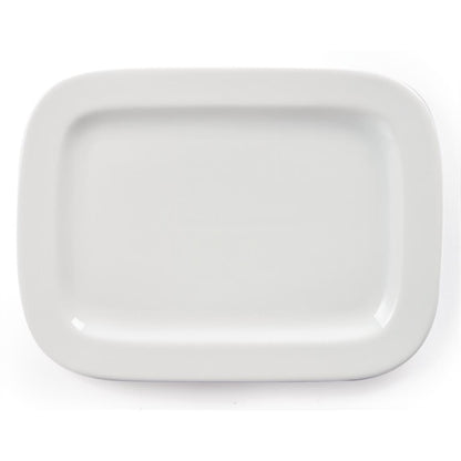 Olympia Whiteware Rounded Rectangular Plates 230mm (12 Pack) u805