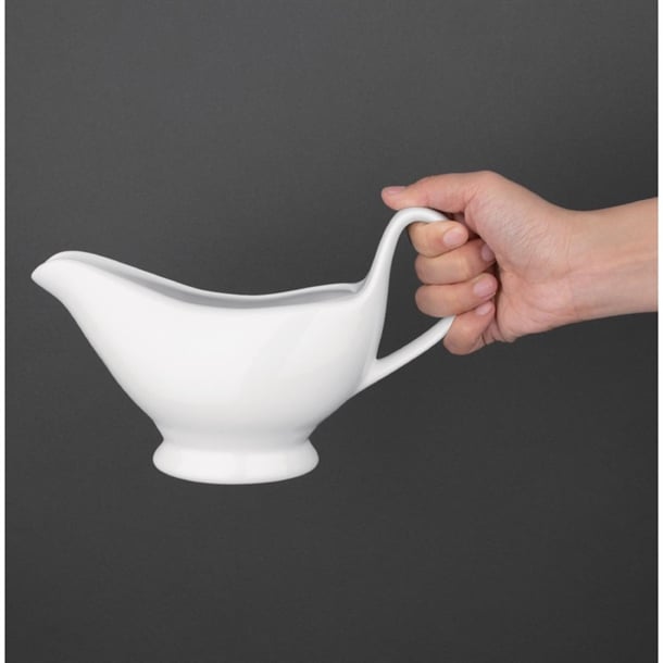 Olympia Whiteware Gravy Boats 340ml (6 Pack) u831