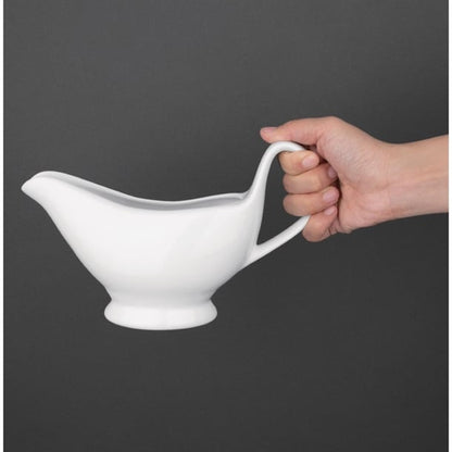 Olympia Whiteware Gravy Boats 340ml (6 Pack) u831