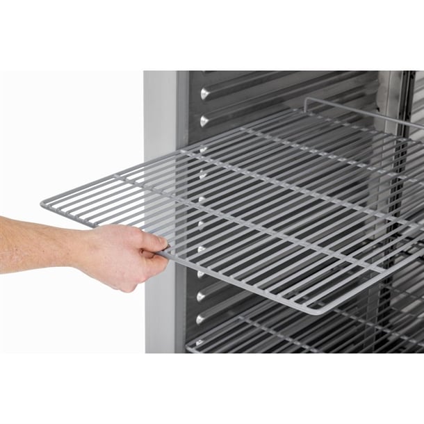 Polar U-Series Energy Efficient Double Glass Door Upright Storage/Display Freezer ua043
