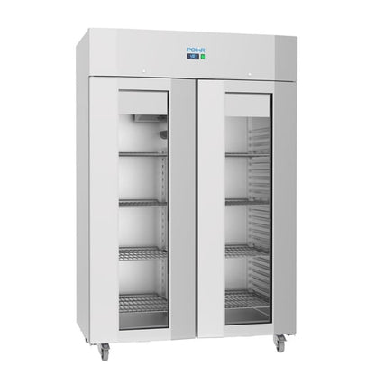 Polar U-Series Energy Efficient Double Glass Door Upright Storage/Display Freezer ua043