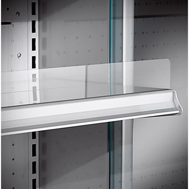 Zoin Silver Multideck Display Stainless Steel Finish with Hinged Doors p_ua057