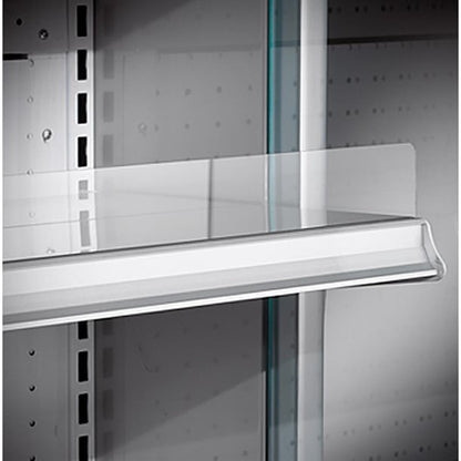 Zoin Silver Multideck Display Stainless Steel Finish with Hinged Doors p_ua057