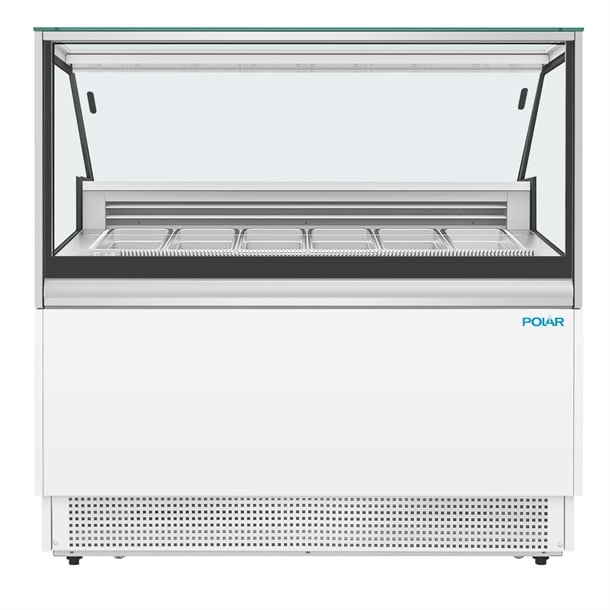 Polar U-Series 6 Pan Ice Cream Serve Over Cabinet Freezer ua058