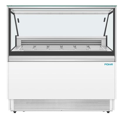 Polar U-Series 6 Pan Ice Cream Serve Over Cabinet Freezer ua058