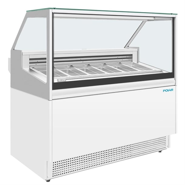 Polar U-Series 6 Pan Ice Cream Serve Over Cabinet Freezer ua058
