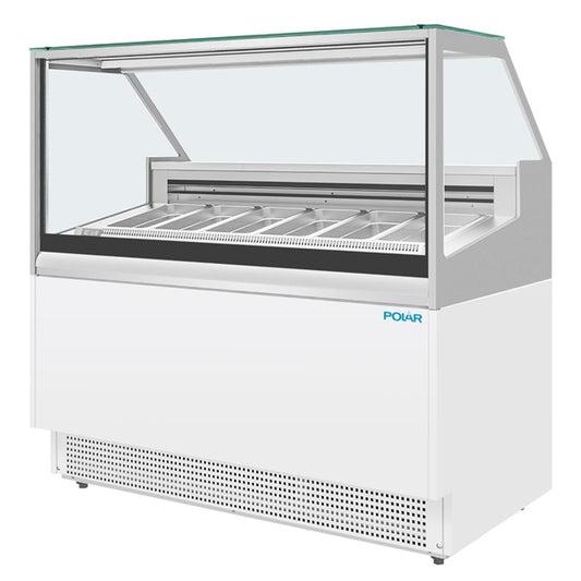 Polar U-Series 6 Pan Ice Cream Serve Over Cabinet Freezer ua058