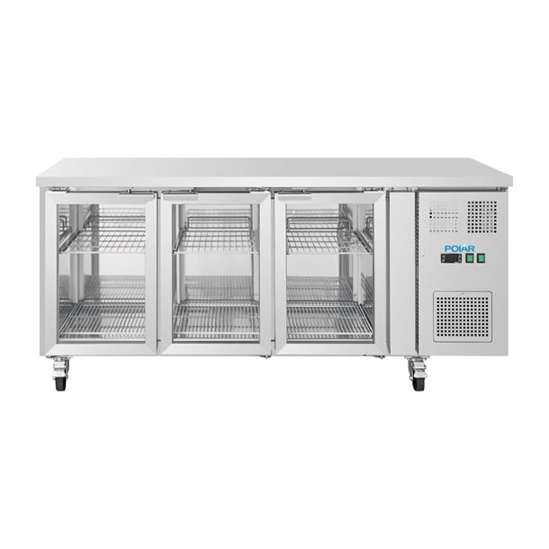 Polar U-Series 3 Door Counter with Glass Doors ua069