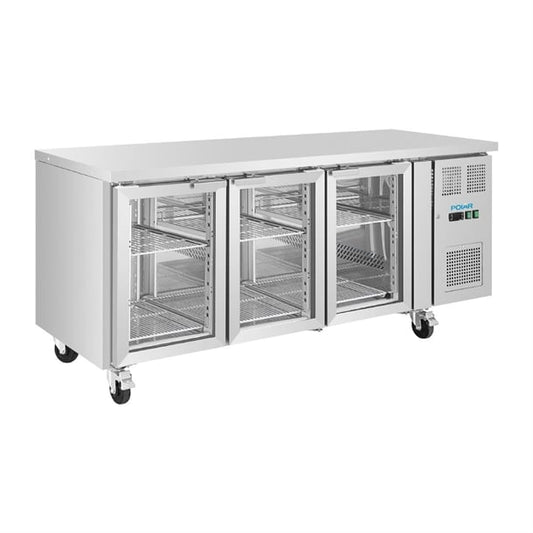 Polar U-Series 3 Door Counter with Glass Doors ua069