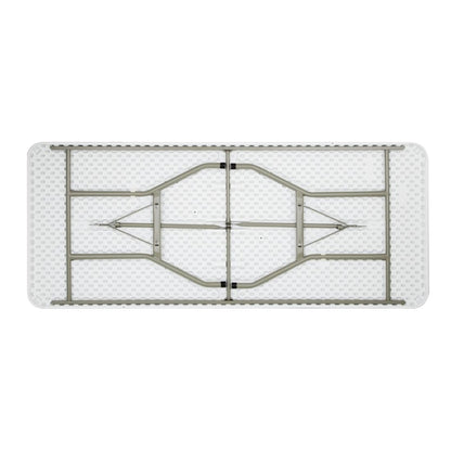 Bolero Rectangular Folding Table 6ft White uu579