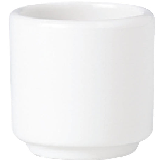 Steelite Simplicity White Footless Egg Cups 47mm (12 Pack) v0081