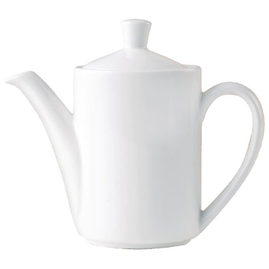 Steelite Monaco Coffee Pot Replacement Lids White Vogue 597ml (12 Pack) v7438