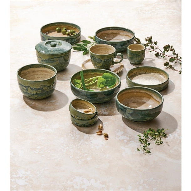 Steelite Aurora Revolution Jade Round Stacking Trays 135mm (12 Pack) vv2479