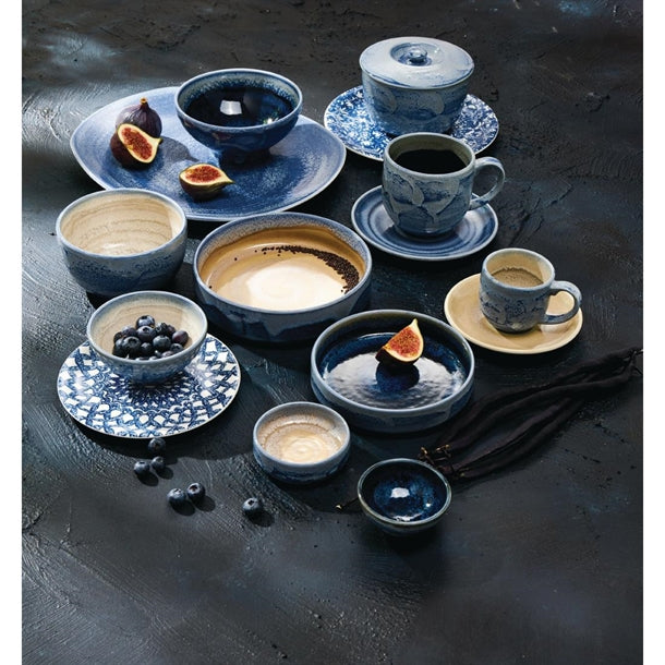 Steelite Aurora Vesuvius Round Stacking Trays Lapis 100mm (12 Pack) vv2501
