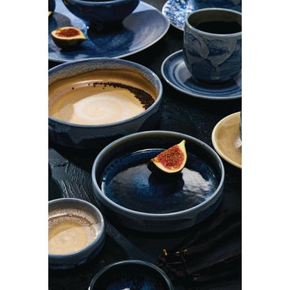 Steelite Aurora Vesuvius Round Stacking Trays Lapis 75mm (12 Pack) vv2502