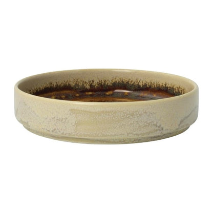 Steelite Aurora Vesuvius Amber Round Stacking Trays 135mm (12 Pack) vv2542