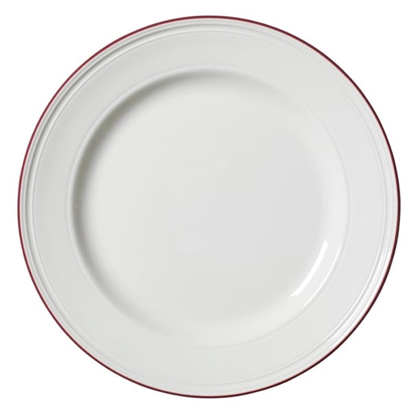 Steelite Bead Maroon Band Plates 285mm (6 Pack) vv2683