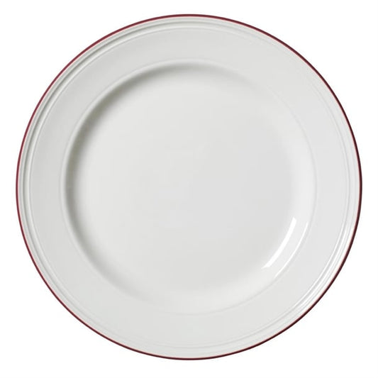 Steelite Bead Maroon Band Plates 285mm (6 Pack) vv2683
