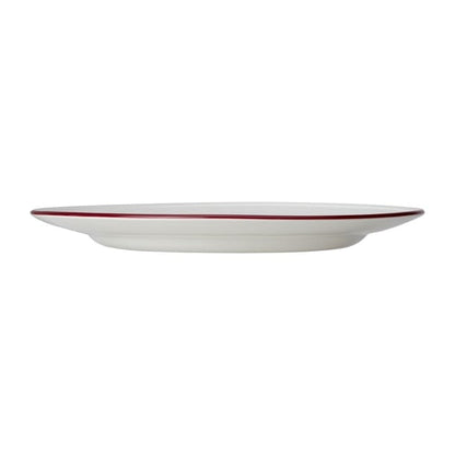 Steelite Bead Maroon Band Plates 285mm (6 Pack) vv2683