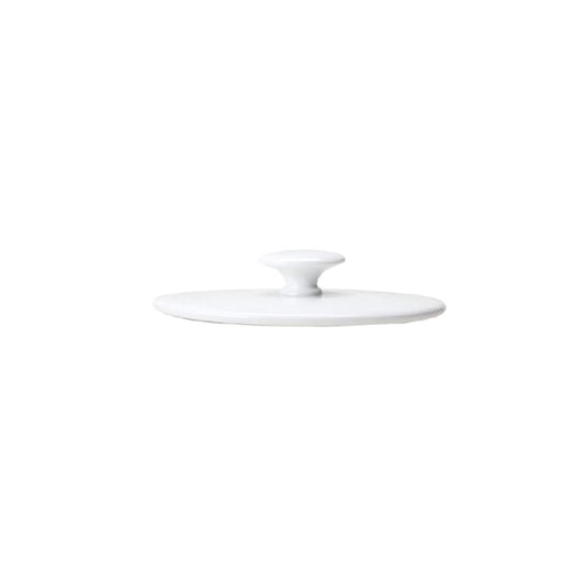 William Edwards Spiro Oval Sugar Bowl Lids White (12 Pack) vv3006