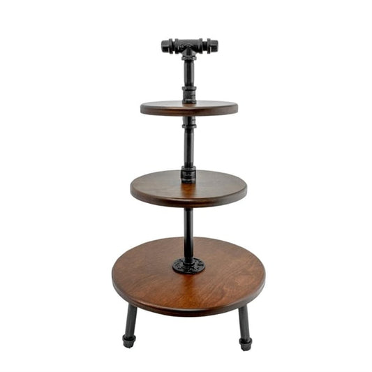 Steelite Chestnut Pipe Stand 3-Tier 355x674mm vv3450