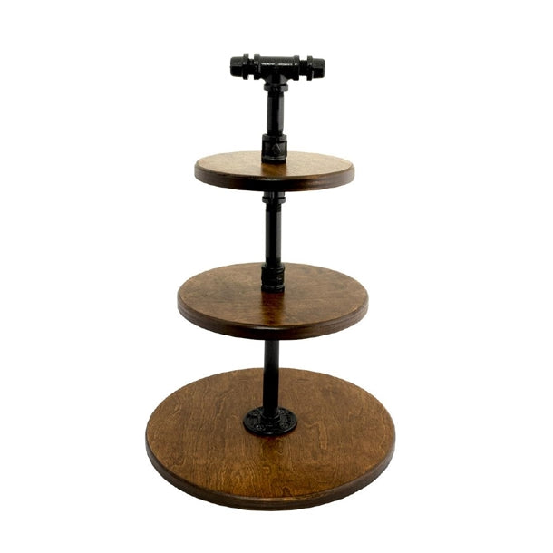 Steelite Chestnut Pipe Stand 3-Tier 355x509mm vv3451