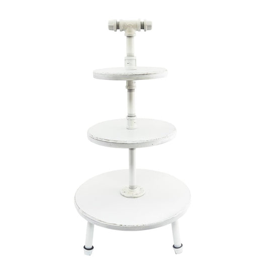Steelite Aged White Pipe Stand 3-Tier 355x674mm vv3458