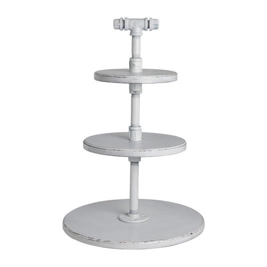 Steelite Aged White Pipe Stand 3-Tier 355x509mm vv3459