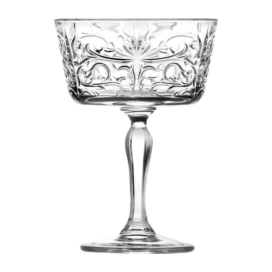 RCR Cristalleria Tattoo Champagne Saucers 268ml (12 Pack) vv3842