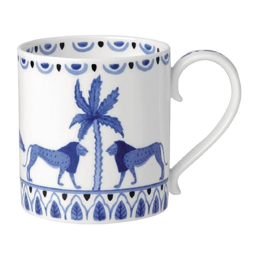 William Edwards Sultan's Garden Blue Mugs Coupe 350ml (12 Pack) vv3973