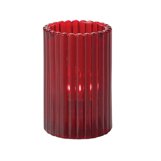 Hollowick Vertical Rod Ruby Cylinder 73mm x 118mm (6 Pack) vv4025
