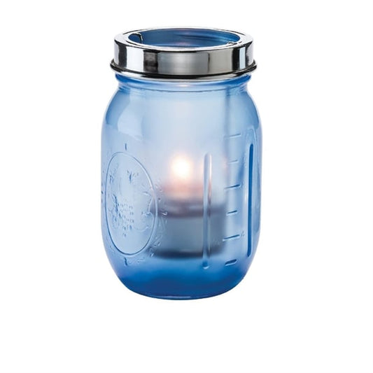 Hollowick Firefly Satin Dark Blue Glasses Lamp with Cradle and Handle (12 Pack) vv4035