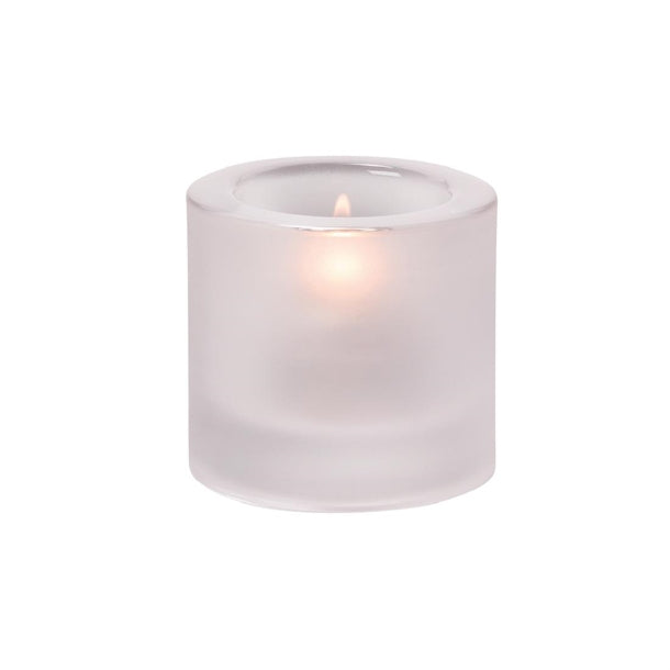Hollowick Thick Round Satin Crystal Tealight 70x 73mm (6 Pack) vv4058