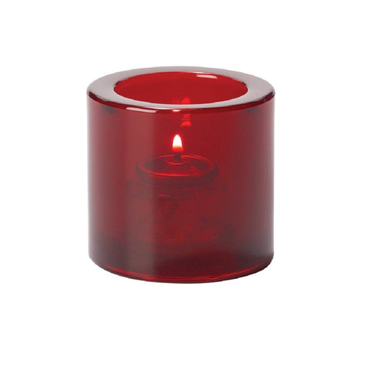 Hollowick Thick Round Ruby Tealight 70x 73mm (6 Pack) vv4059