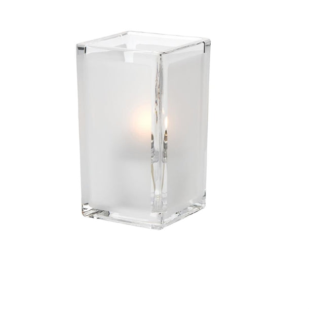 Hollowick Quad Clear Satin Panel Glasses Votive 64x 110mm (6 Pack) vv4064