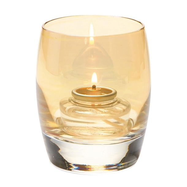 Steelite Contour Glasses Votives Gold Lustre 95mm (12 Pack) vv4075