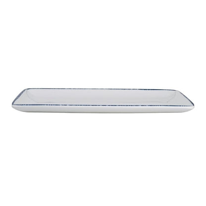 Steelite Blue Dapple Rectangle Trays 305 x 191mm (12 Pack) vv4406