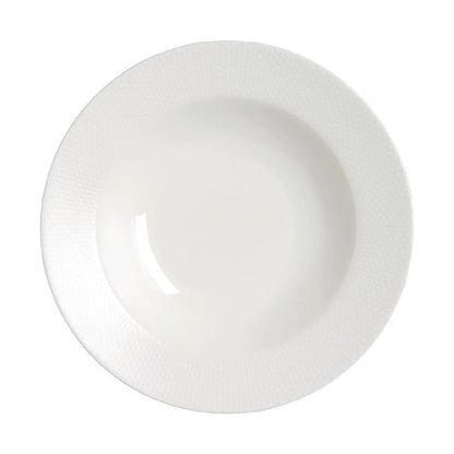William Edwards Quanta Large Rim Bowls White 280mm (6 Pack) vv4464