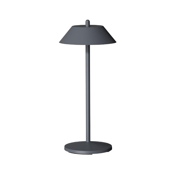 Pirlo Dark Grey LED Rechargeable Table Lamp vv4496